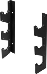 Yes4All Vertical Wall Mounted Olympic Barbell Holder for Home Gym Storage | Yes4All Hanging Barbell Rack with Barbell S