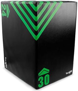 Yes4All 3 in 1 Foam Plyometric Jump Box - Fitness Workout for Training & Conditioning
