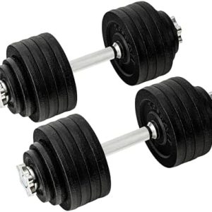 Yes4All Adjustable Dumbbell Set for Home Gym Workout Routines | Yes4All Star Lock Collar Adjustable Dumbbells Ideal for