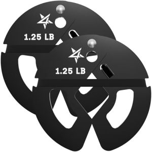 Yes4All Fractional Weight Plates Set for Dumbbell and Olympic Barbell Weightlifting, Set of 4 Plates in 1.25LB, |5LB, an