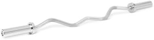 Amazon Basics Olympic 2-Inch Curl Barbell Bar for Home Gym, Strength Training Athletes, 47", Chrome Plated | Amazon Bas