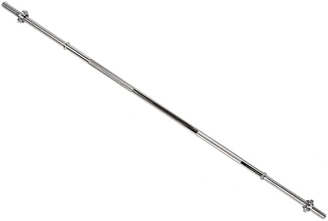 Fitvids 6FT Standard Barbell with Star Locks for Strength Training & Weightlifting, Black Prime Fitvids 6FT Standard Bar