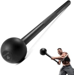 Yes4All Steel Mace Bell for Strength Training, Support Full Body Muscles, Shoulder Grips & Forearms Workouts, Stretching