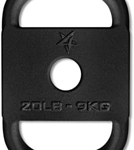 Yes4All Cast Iron Rucking Weight for Weighted Walking and Lifting - Tactical Strength Training, 20 LB | Yes4All Cast Ir