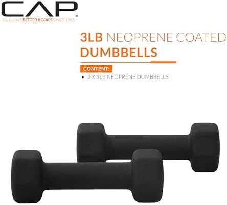 CAP Barbell Neoprene Dumbbell Weights Pairs & Sets for Home Gym Routines and Workouts | CAP Barbell Neoprene Dumbbell W