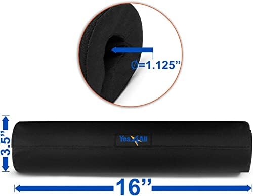 Yes4All Ergonomic Foam Bar Pad, Olympic Barbell Squat & Neck Pad for Weight Lifting, Squats & Hip Thrusts