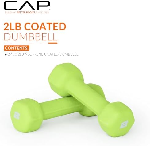 CAP Barbell Neoprene Dumbbell Weights Pairs & Sets for Home Gym Routines and Workouts | CAP Barbell Neoprene Dumbbell W