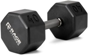 Rubber Coated Dumbbells No Roll Design Easy Grip 10-60 LBS for Strength Training Home Gym