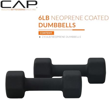 CAP Barbell Neoprene Dumbbell Weights Pairs & Sets for Home Gym Routines and Workouts | CAP Barbell Neoprene Dumbbell W