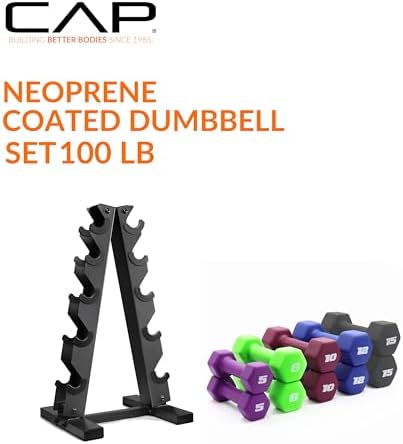 CAP Barbell Neoprene Dumbbell Weights Pairs & Sets for Home Gym Routines and Workouts | CAP Barbell Neoprene Dumbbell W