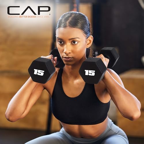 CAP Barbell Neoprene Dumbbell Weights Pairs & Sets for Home Gym Routines and Workouts | CAP Barbell Neoprene Dumbbell W