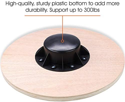 Yes4All Versatile Wooden Wobble Balance Board for Standing Desk Usage | Yes4All Core Training and Exercise Balance Stab