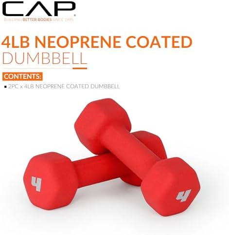 CAP Barbell Neoprene Dumbbell Weights Pairs & Sets for Home Gym Routines and Workouts | CAP Barbell Neoprene Dumbbell W