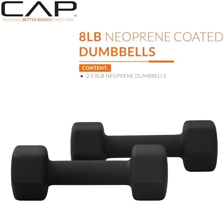 CAP Barbell Neoprene Dumbbell Weights Pairs & Sets for Home Gym Routines and Workouts | CAP Barbell Neoprene Dumbbell W