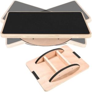 Anti-Slip Balance Board for Adults Ideal for Core Strength and Physical Therapy | Wooden Wobble Board for Adults Perfec