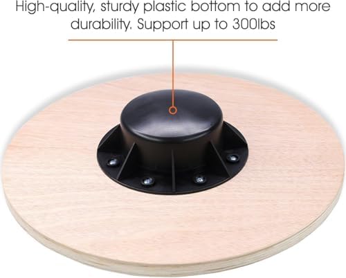 Yes4All Versatile Wooden Wobble Balance Board for Standing Desk Usage | Yes4All Core Training and Exercise Balance Stab