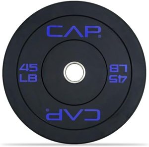 CAP Barbell Rubber Olympic Bumper Plate - Durable Weightlifting Plates for Home Gym Use | Multi-Color Options | CAP Bar