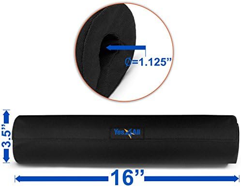 Yes4All Ergonomic Foam Bar Pad, Olympic Barbell Squat & Neck Pad for Weight Lifting, Squats & Hip Thrusts