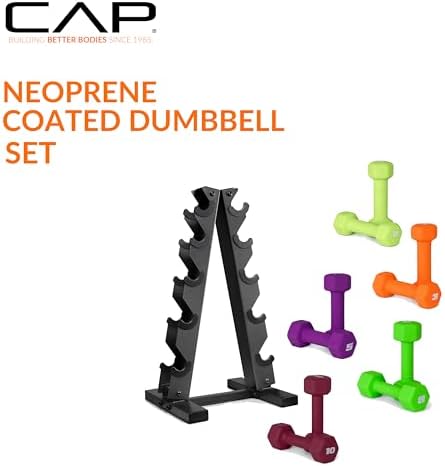 CAP Barbell Neoprene Dumbbell Weights Pairs & Sets for Home Gym Routines and Workouts | CAP Barbell Neoprene Dumbbell W
