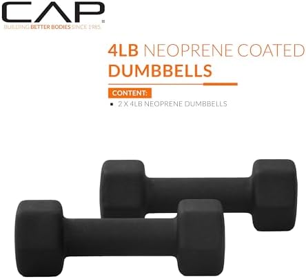 CAP Barbell Neoprene Dumbbell Weights Pairs & Sets for Home Gym Routines and Workouts | CAP Barbell Neoprene Dumbbell W