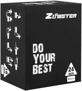 Zoomster 3-in-1 Foam Plyometric Jump Box | HIIT | Fitness Enthusiasts | Home Workout | Weighted Stepup and Push Press |