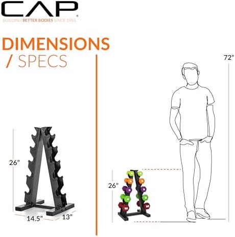 CAP Barbell Neoprene Dumbbell Weights Pairs & Sets for Home Gym Routines and Workouts | CAP Barbell Neoprene Dumbbell W
