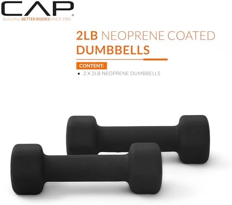 CAP Barbell Neoprene Dumbbell Weights Pairs & Sets for Home Gym Routines and Workouts | CAP Barbell Neoprene Dumbbell W