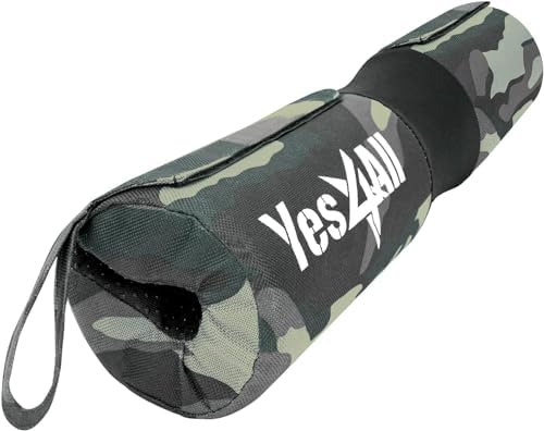 Yes4All Ergonomic Foam Bar Pad, Olympic Barbell Squat & Neck Pad for Weight Lifting, Squats & Hip Thrusts