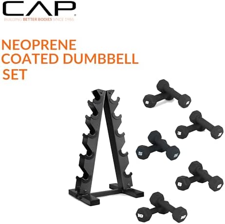 CAP Barbell Neoprene Dumbbell Weights Pairs & Sets for Home Gym Routines and Workouts | CAP Barbell Neoprene Dumbbell W