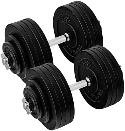 Yes4All 40lbs to 200lbs Adjustable Dumbbell Set for Home Gym Users, Star Lock Collars/Connector, Portable & Space Saving
