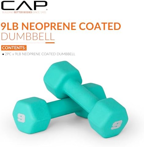 CAP Barbell Neoprene Dumbbell Weights Pairs & Sets for Home Gym Routines and Workouts | CAP Barbell Neoprene Dumbbell W