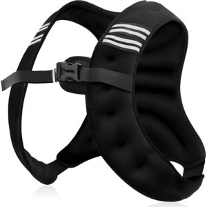 Weighted Vest for Men and Women - 10/15/20lbs - Reflective Stripe - Workout Equipment for Strength Training, Running, Wa