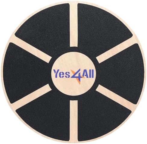 Yes4All Versatile Wooden Wobble Balance Board for Standing Desk Usage | Yes4All Core Training and Exercise Balance Stab