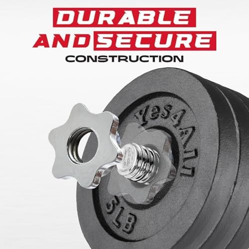 Yes4All 40lbs to 200lbs Adjustable Dumbbell Set for Home Gym Users, Star Lock Collars/Connector, Portable & Space Saving