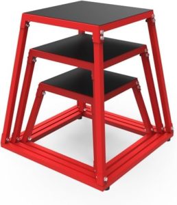 Anti-slip exercise step up box for strength and conditioning training | Durable home gym plyo box for fitness enthusias