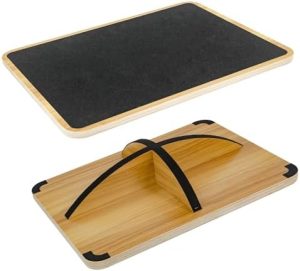 Wooden Wobble Board for Balance Training and Ankle Strengthening Suitable for Physical Therapy | Anti-Slip Surface Bala