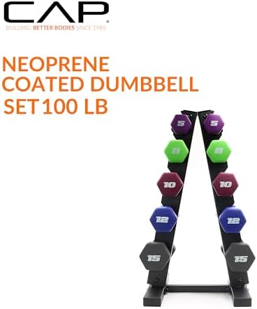 CAP Barbell Neoprene Dumbbell Weights Pairs & Sets for Home Gym Routines and Workouts | CAP Barbell Neoprene Dumbbell W