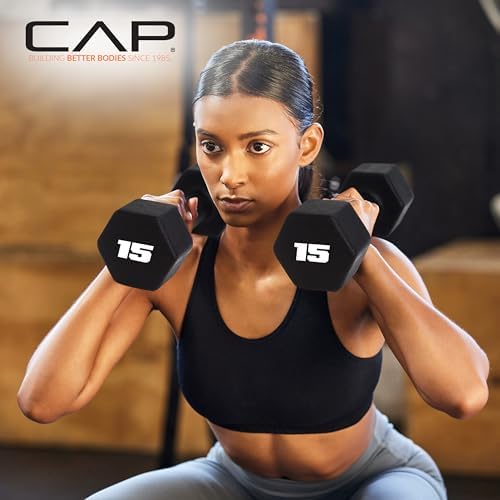 CAP Barbell Neoprene Dumbbell Weights Pairs & Sets for Home Gym Routines and Workouts | CAP Barbell Neoprene Dumbbell W