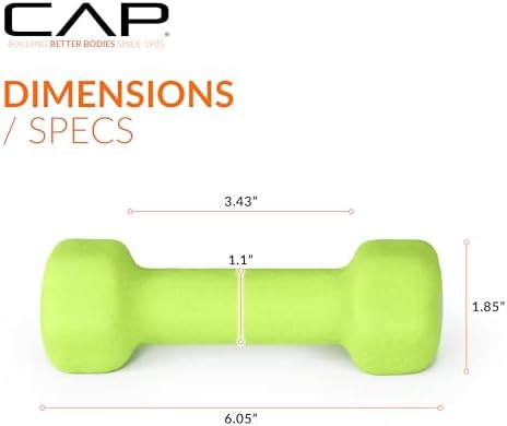CAP Barbell Neoprene Dumbbell Weights Pairs & Sets for Home Gym Routines and Workouts | CAP Barbell Neoprene Dumbbell W