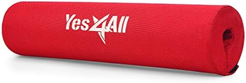 Yes4All Ergonomic Foam Bar Pad, Olympic Barbell Squat & Neck Pad for Weight Lifting, Squats & Hip Thrusts
