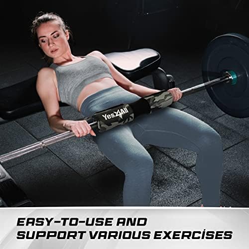 Yes4All Ergonomic Foam Bar Pad, Olympic Barbell Squat & Neck Pad for Weight Lifting, Squats & Hip Thrusts