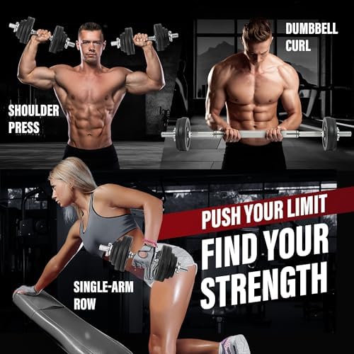 Yes4All 40lbs to 200lbs Adjustable Dumbbell Set for Home Gym Users, Star Lock Collars/Connector, Portable & Space Saving