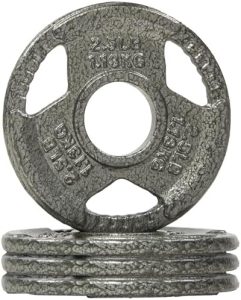 Fitvids Olympic Cast Iron Weight Plates 2-Inch Thickness for Strength Training & Weightlifting, Ideal for Home Gym, Mult
