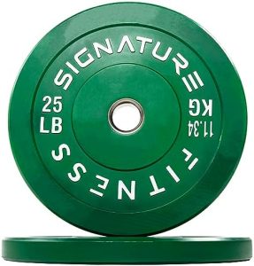 Fitvids Olympic Bumper Plates, 2" Weight Plates for Strength Training & Weightlifting, Pairs and Sets