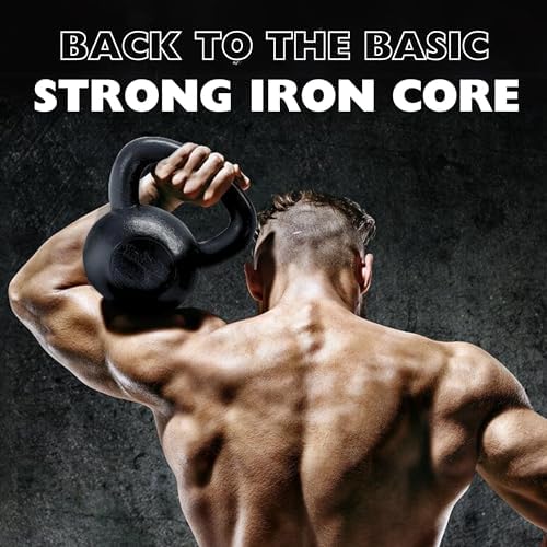 Yes4All Kettlebell Sets, Strength Training Kettlebells, Multi-Level from Beginners to Pros, Home Gym, Cast Iron, Wide Ha